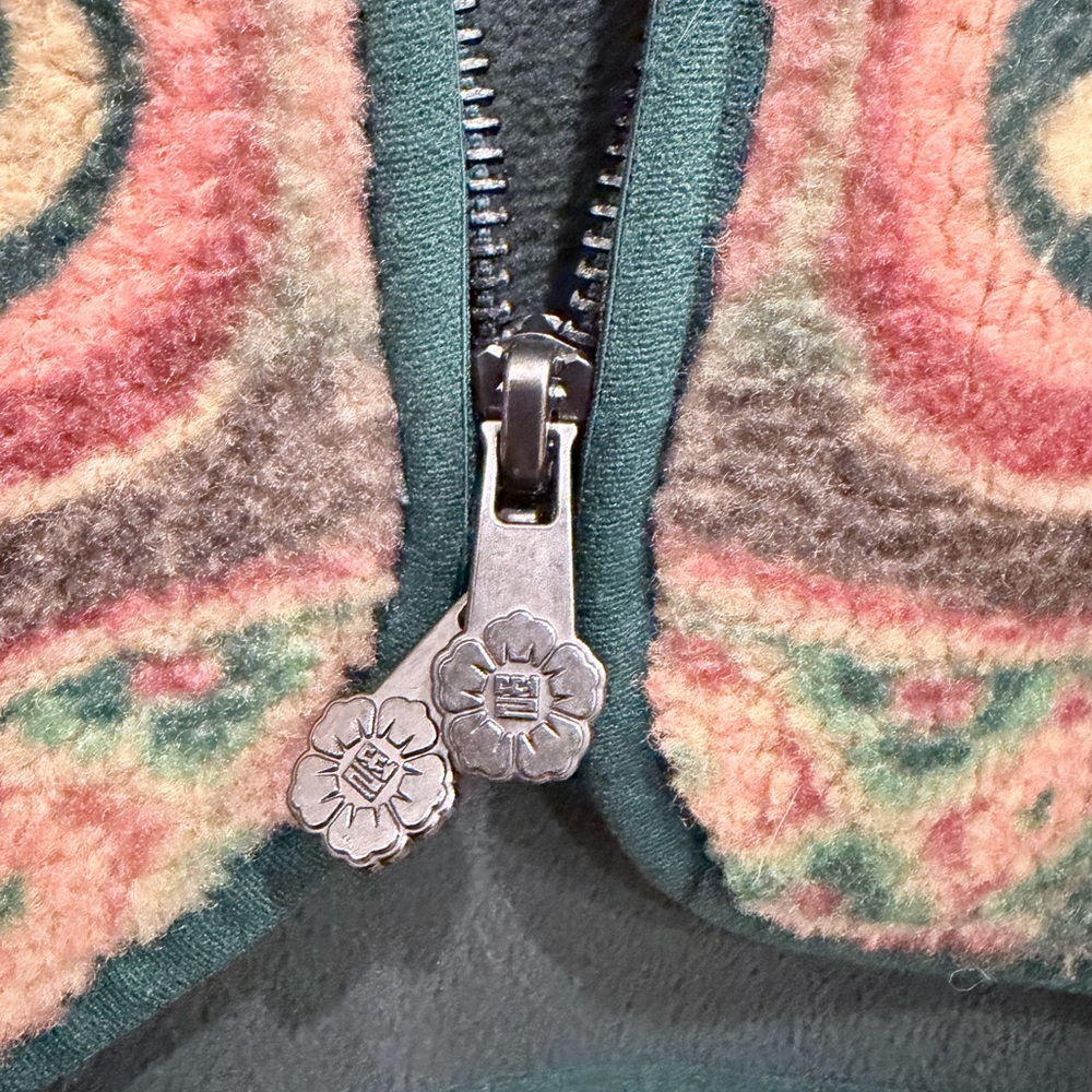 Sundae School Colorful Patterned Fleece Jacket - Picture 3 of 3